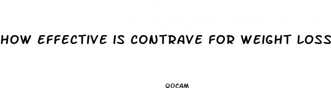 how effective is contrave for weight loss
