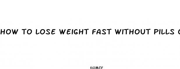 how to lose weight fast without pills or shakes