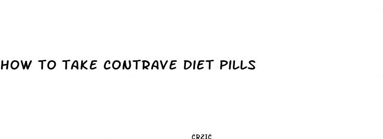 how to take contrave diet pills