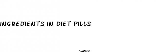 ingredients in diet pills