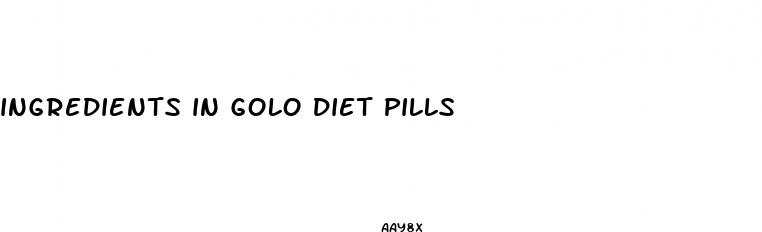 ingredients in golo diet pills