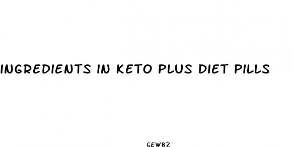 ingredients in keto plus diet pills