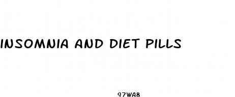 insomnia and diet pills