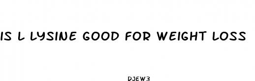 is l lysine good for weight loss