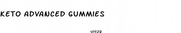 keto advanced gummies