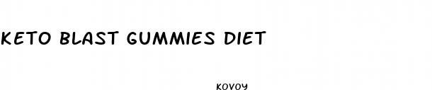 keto blast gummies diet