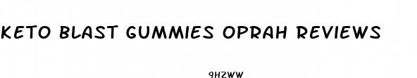 keto blast gummies oprah reviews