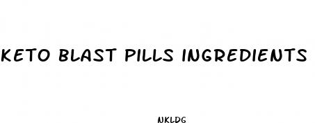 keto blast pills ingredients