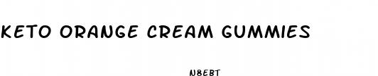 keto orange cream gummies