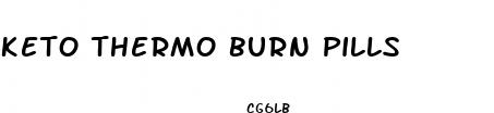 keto thermo burn pills