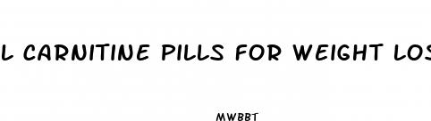 l carnitine pills for weight loss