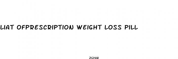 liat ofprescription weight loss pill