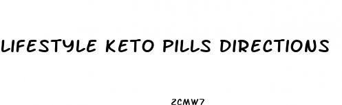 lifestyle keto pills directions