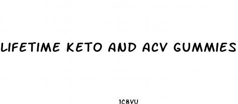 lifetime keto and acv gummies