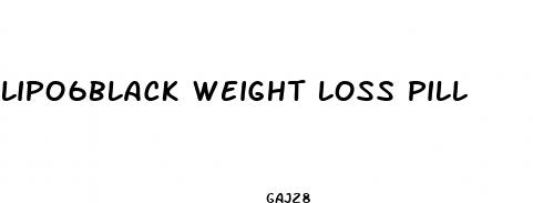 lipo6black weight loss pill