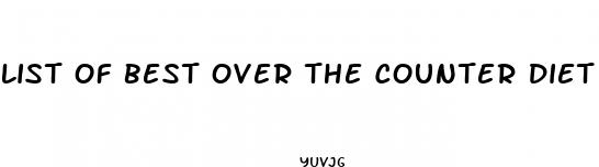 list of best over the counter diet pills