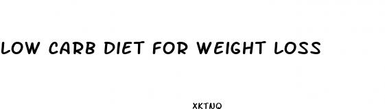 low carb diet for weight loss