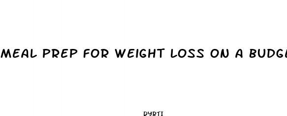 meal prep for weight loss on a budget