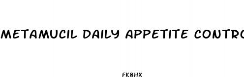 metamucil daily appetite control weight loss 