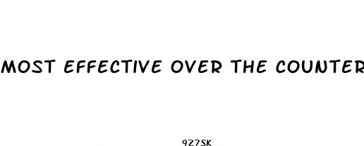 most effective over the counter diet pills