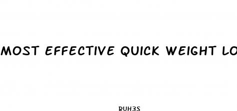 most effective quick weight loss pills