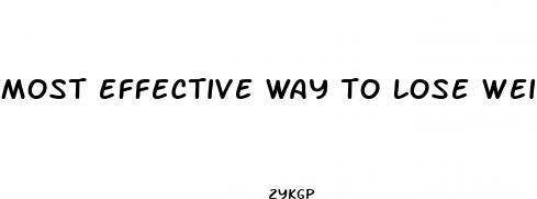most effective way to lose weight fast without pills