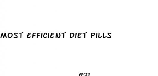 most efficient diet pills
