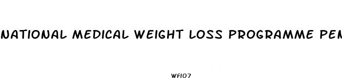 national medical weight loss programme pen