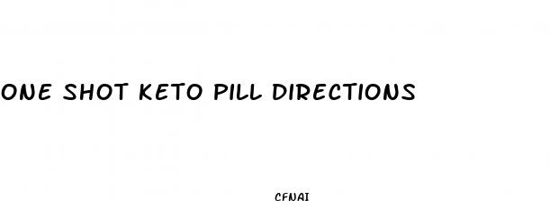 one shot keto pill directions