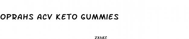 oprahs acv keto gummies