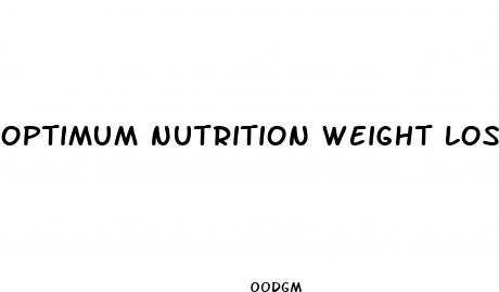 optimum nutrition weight loss 