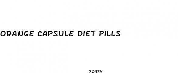 orange capsule diet pills
