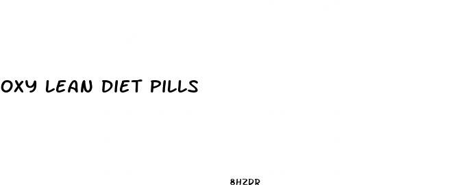 oxy lean diet pills