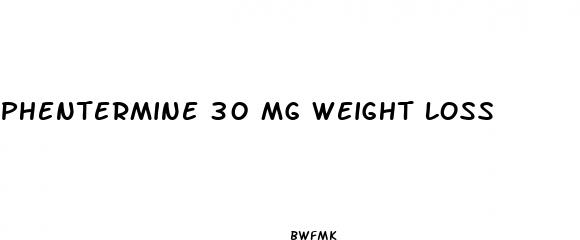 phentermine 30 mg weight loss