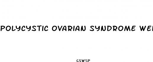 polycystic ovarian syndrome weight loss treatment