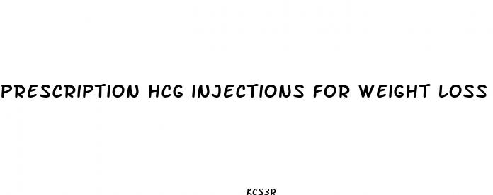 prescription hcg injections for weight loss