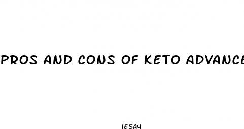 pros and cons of keto advanced weight loss pill