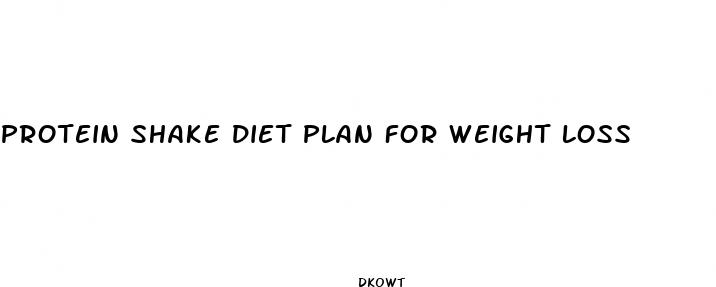 protein shake diet plan for weight loss