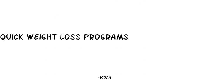 quick weight loss programs