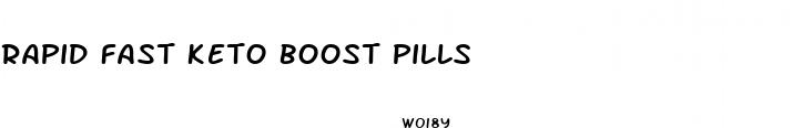 rapid fast keto boost pills
