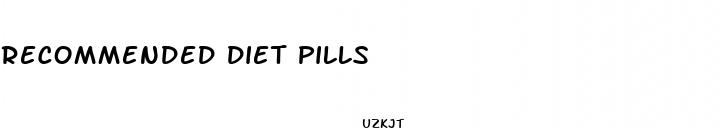 recommended diet pills