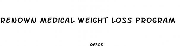 renown medical weight loss program