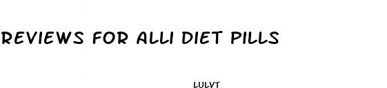 reviews for alli diet pills