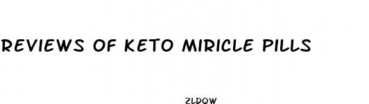 reviews of keto miricle pills