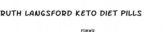 ruth langsford keto diet pills