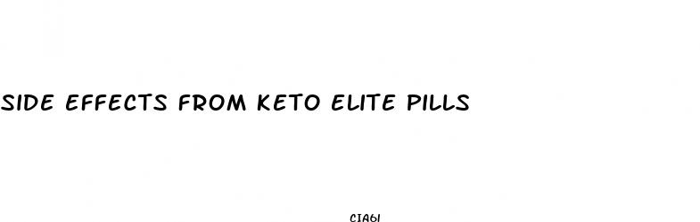 side effects from keto elite pills