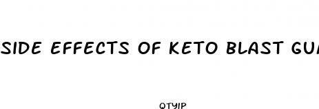 side effects of keto blast gummy bears