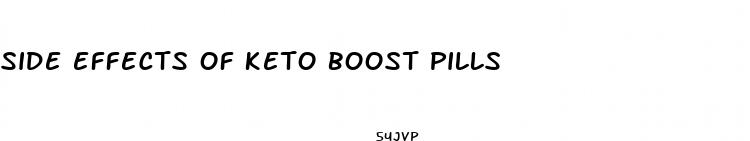 side effects of keto boost pills
