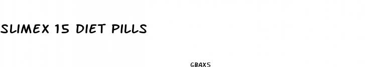 slimex 15 diet pills