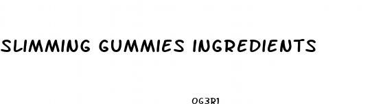 slimming gummies ingredients